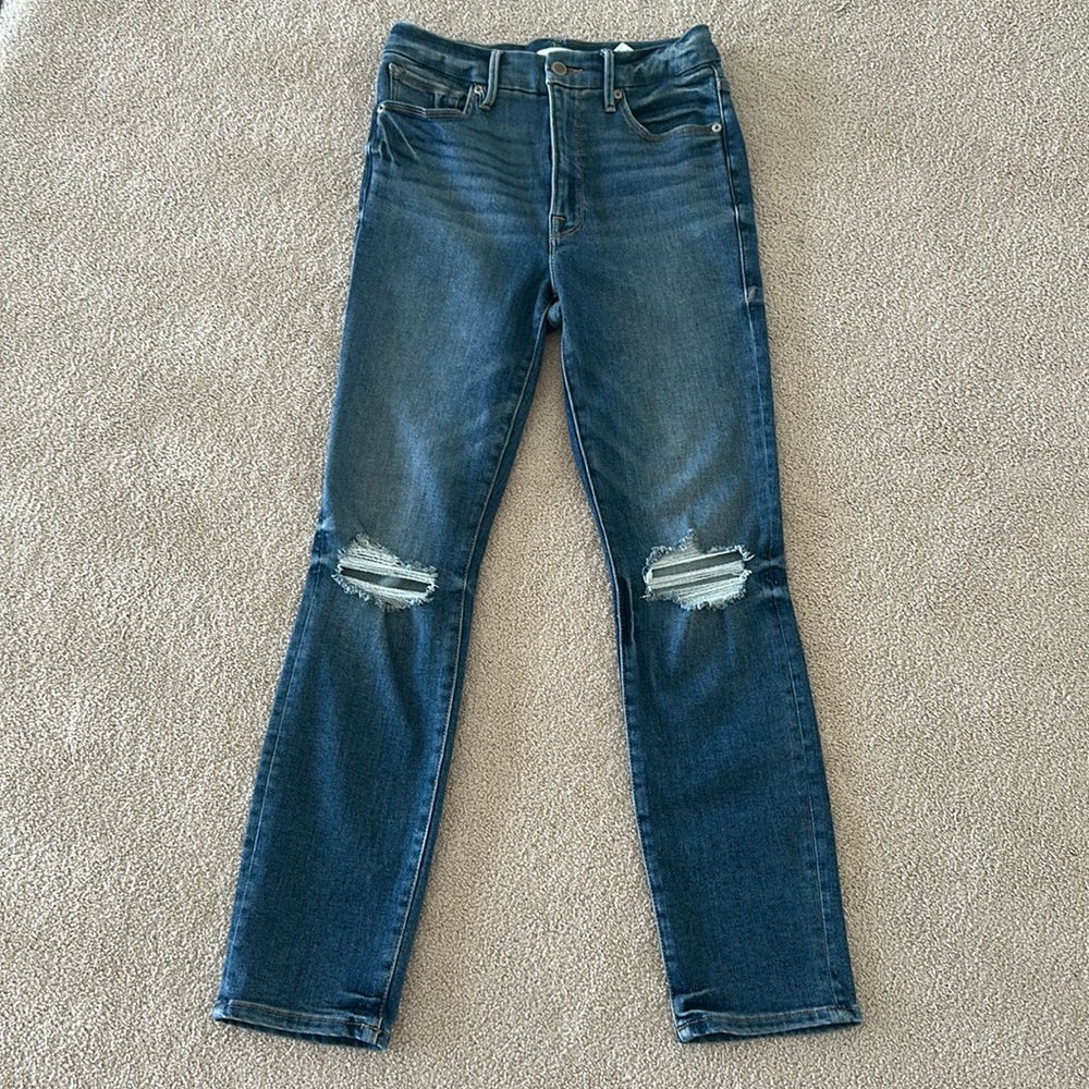 Good American Jeans GLC1380T Blue673 Size 4/27